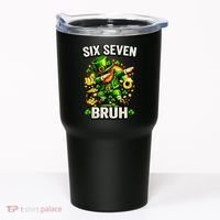 Bruh Six Seven Meme 67 Dabbing Leprechaun St Patricks Day Tumbler thumb 0