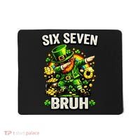 Bruh Six Seven Meme 67 Dabbing Leprechaun St Patricks Day Mousepad thumb 0