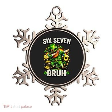 Bruh Six Seven Meme 67 Dabbing Leprechaun St Patricks Day Ornament