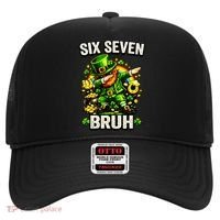 Bruh Six Seven Meme 67 Dabbing Leprechaun St Patricks Day Hat thumb 0