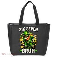 Bruh Six Seven Meme 67 Dabbing Leprechaun St Patricks Day Tote Bag thumb 0