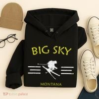 Big Sky Skiing Montana Ski Hoodie thumb 4