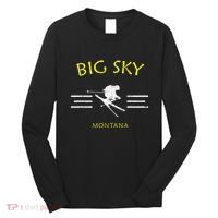 Big Sky Skiing Montana Ski Long Sleeve Shirt thumb 0