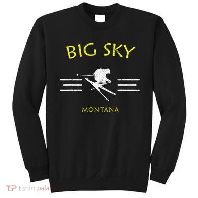 Big Sky Skiing Montana Ski Sweatshirt