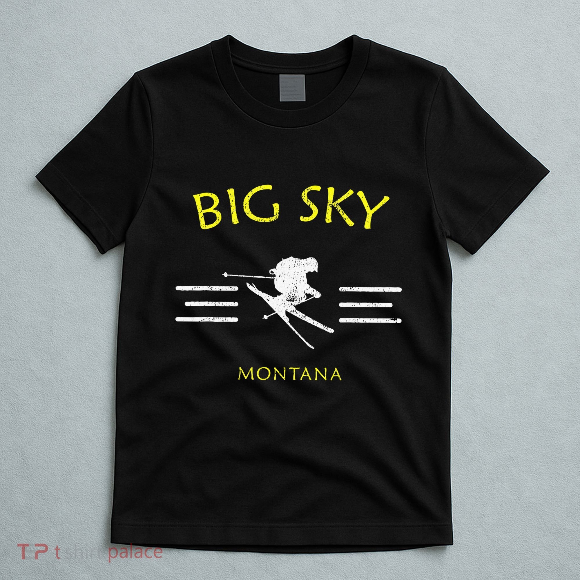 Big Sky Skiing Montana Ski T-Shirt