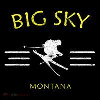 Big Sky Skiing Montana Ski Button thumb 1