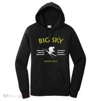 Big Sky Skiing Montana Ski Women's Hoodie thumb 0