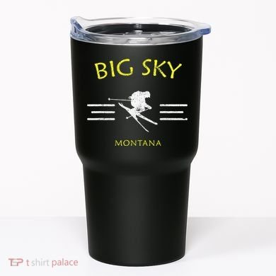 Big Sky Skiing Montana Ski Tumbler