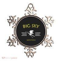 Big Sky Skiing Montana Ski Ornament thumb 0
