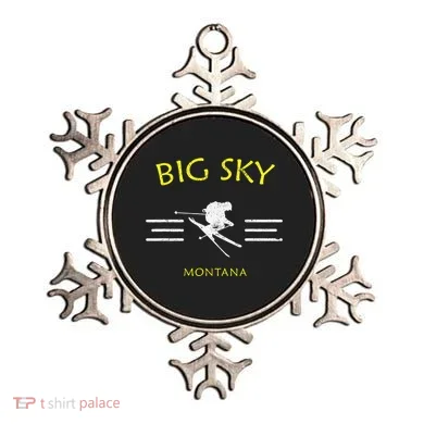 Big Sky Skiing Montana Ski Ornament