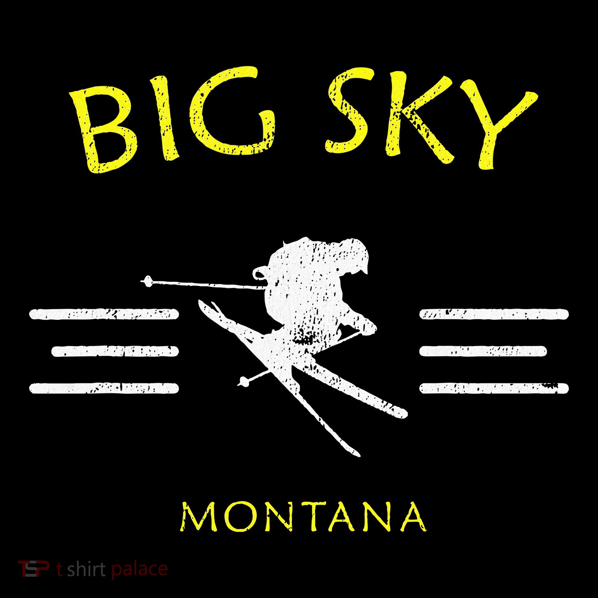 Big Sky Skiing Montana Ski Ornament
