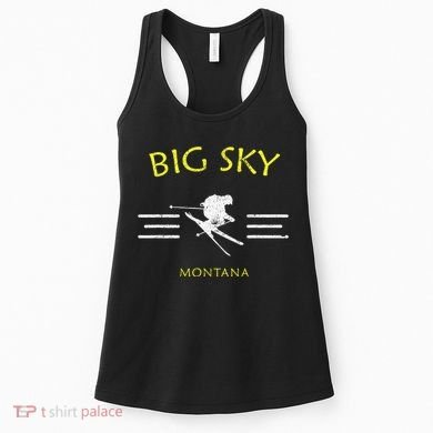Big Sky Skiing Montana Ski Women's Tank Top