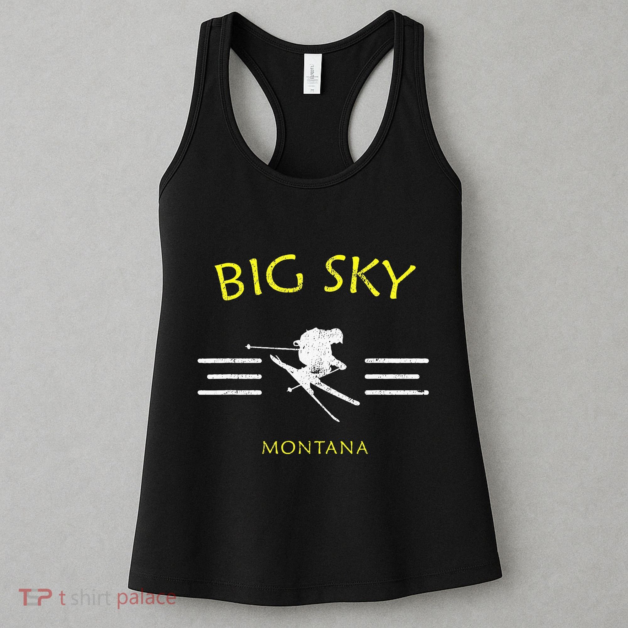 Big Sky Skiing Montana Ski Women's Tank Top