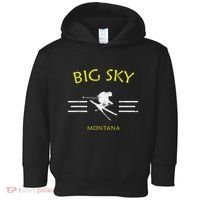 Big Sky Skiing Montana Ski Toddler Hoodie thumb 0