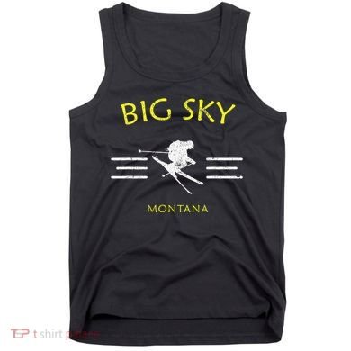 Big Sky Skiing Montana Ski Tank Top