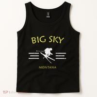 Big Sky Skiing Montana Ski Tank Top thumb 2
