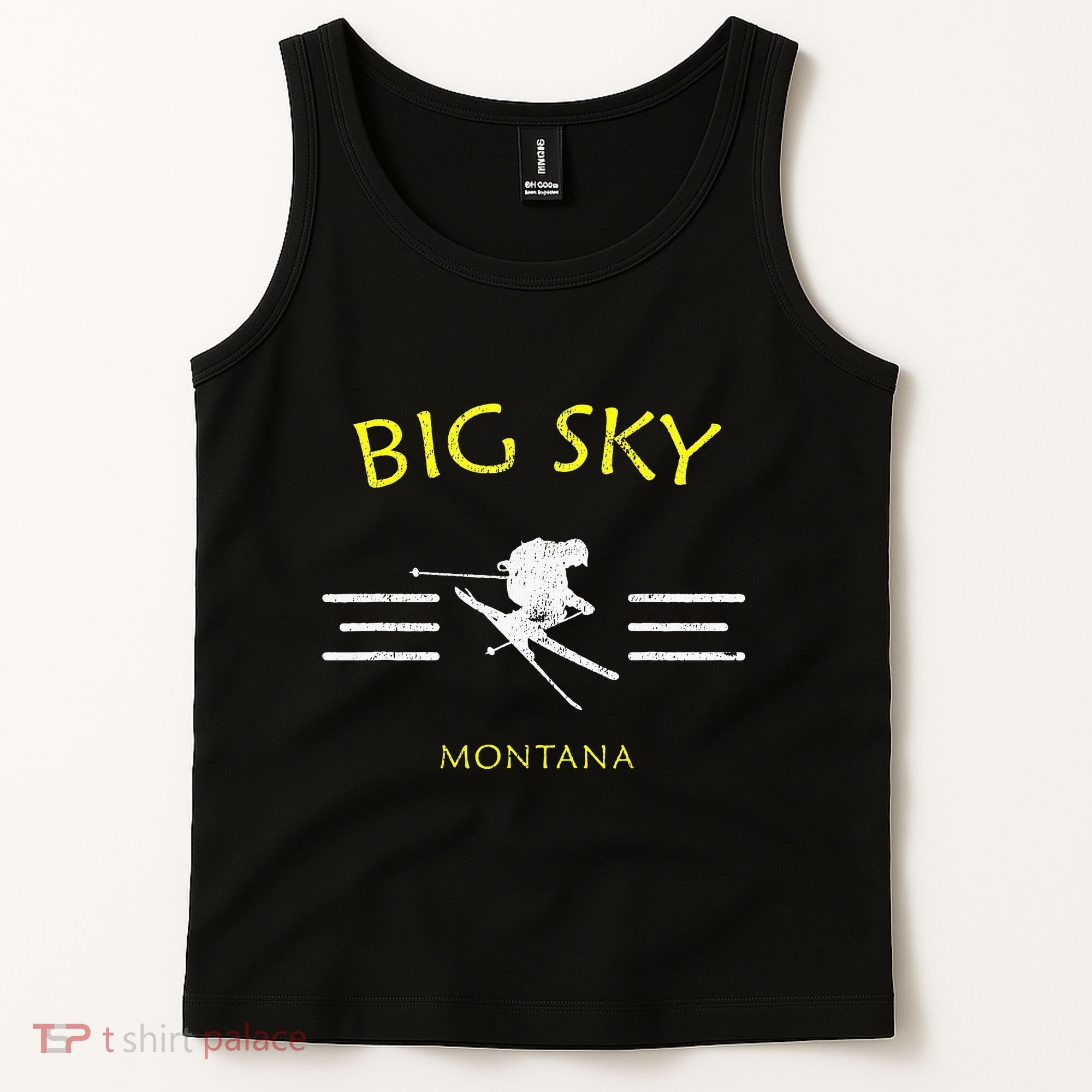 Big Sky Skiing Montana Ski Tank Top