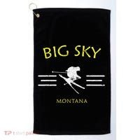 Big Sky Skiing Montana Ski Golf Towel thumb 0