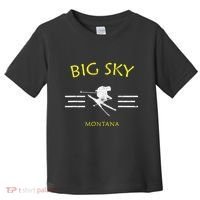 Big Sky Skiing Montana Ski Toddler T-Shirt thumb 0