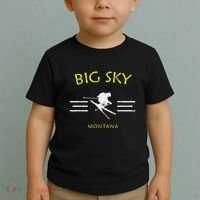 Big Sky Skiing Montana Ski Toddler T-Shirt thumb 2