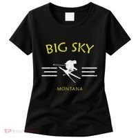Big Sky Skiing Montana Ski Women's T-Shirt thumb 0