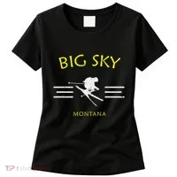 Big Sky Skiing Montana Ski Women's T-Shirt thumb 0