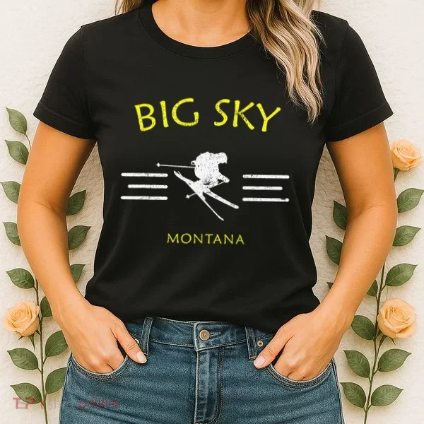 Big Sky Skiing Montana Ski Women's T-Shirt