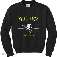 Big Sky Skiing Montana Ski Kids Sweatshirt thumb 0