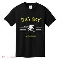 Big Sky Skiing Montana Ski Kids T-Shirt thumb 0
