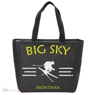 Big Sky Skiing Montana Ski Tote Bag