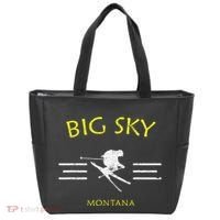 Big Sky Skiing Montana Ski Tote Bag thumb 0