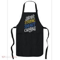 Brave Strong Smart Capable World Down Syndrome Day Awareness Apron thumb 0