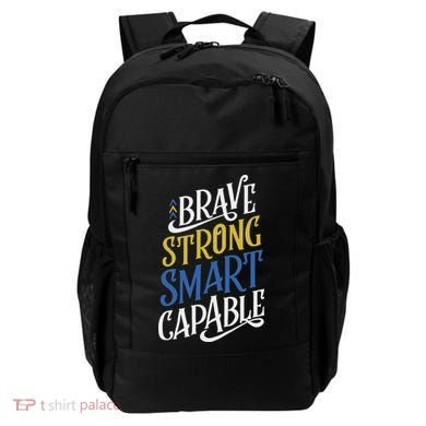 Brave Strong Smart Capable World Down Syndrome Day Awareness Backpack