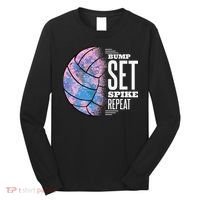 Bump Set Spike Repeat Volleyball Player Coach & Fan Long Sleeve Shirt thumb 0