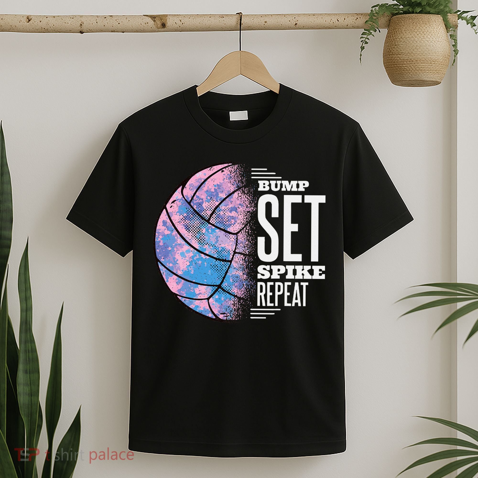 Bump Set Spike Repeat Volleyball Player Coach & Fan T-Shirt