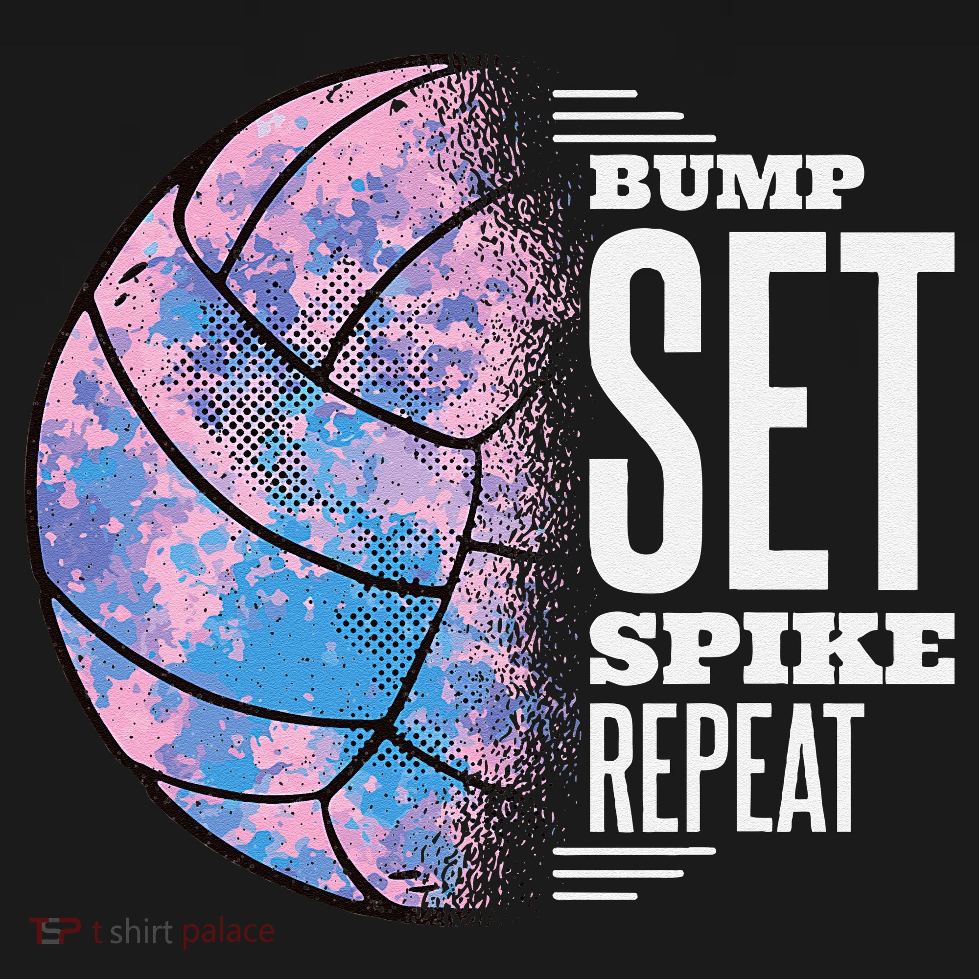 Bump Set Spike Repeat Volleyball Player Coach & Fan Backpack
