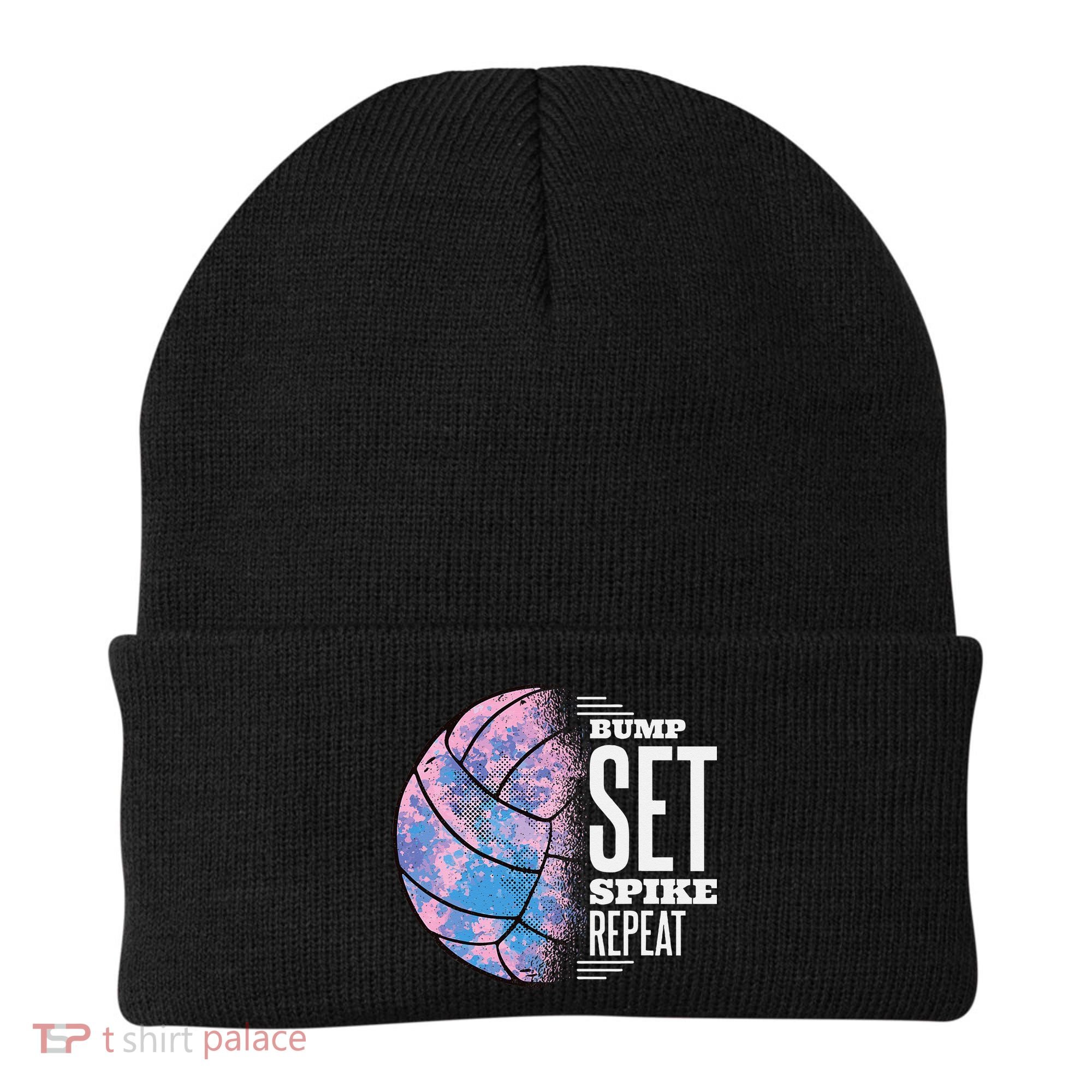 Bump Set Spike Repeat Volleyball Player Coach & Fan Beanie