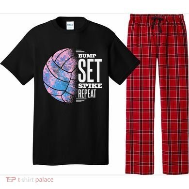 Bump Set Spike Repeat Volleyball Player Coach & Fan Pajama Set