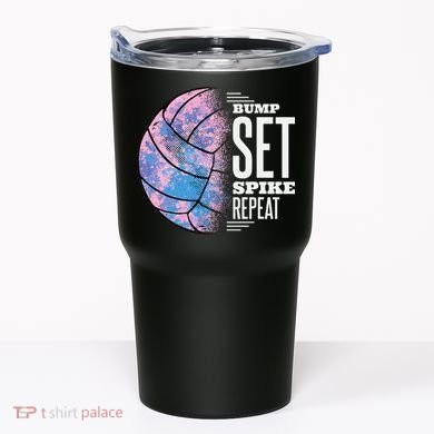 Bump Set Spike Repeat Volleyball Player Coach & Fan Tumbler