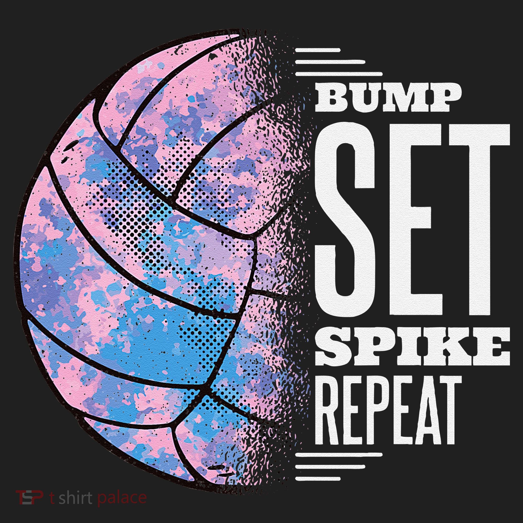 Bump Set Spike Repeat Volleyball Player Coach & Fan Tumbler