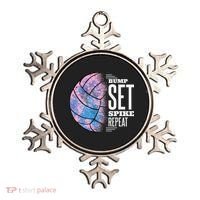 Bump Set Spike Repeat Volleyball Player Coach & Fan Ornament thumb 0