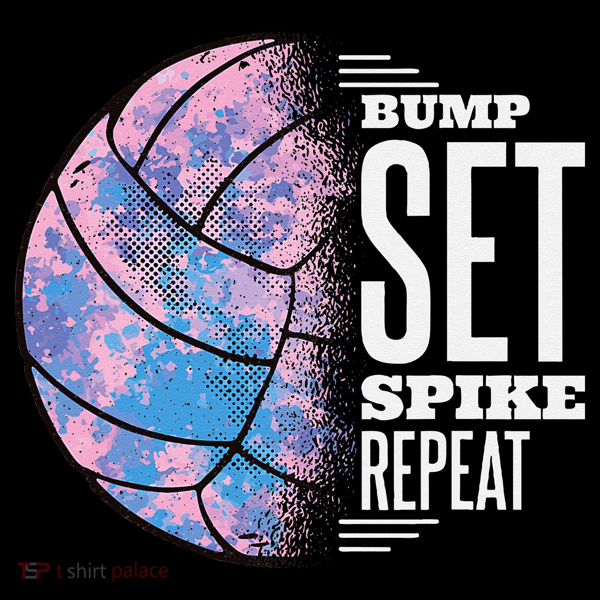 Bump Set Spike Repeat Volleyball Player Coach & Fan Kids Sweatshirt