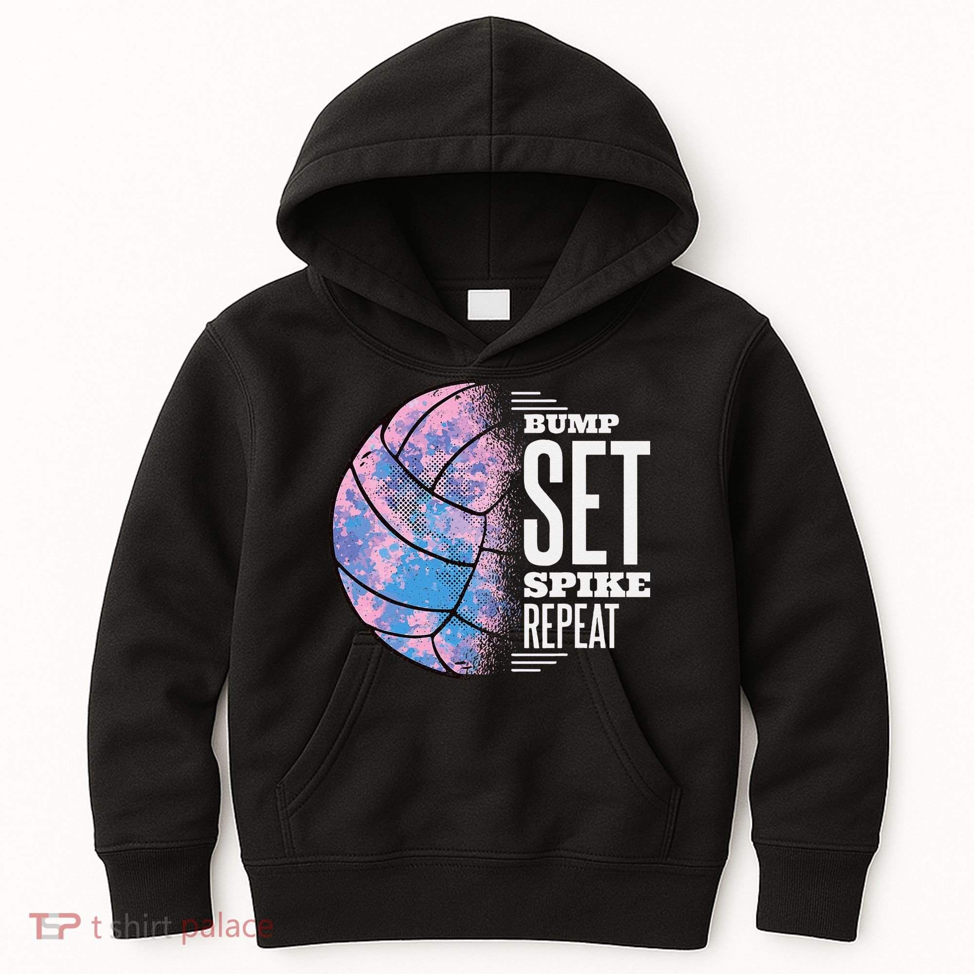 Bump Set Spike Repeat Volleyball Player Coach & Fan Kids Hoodie