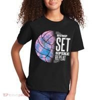 Bump Set Spike Repeat Volleyball Player Coach & Fan Kids T-Shirt thumb 2
