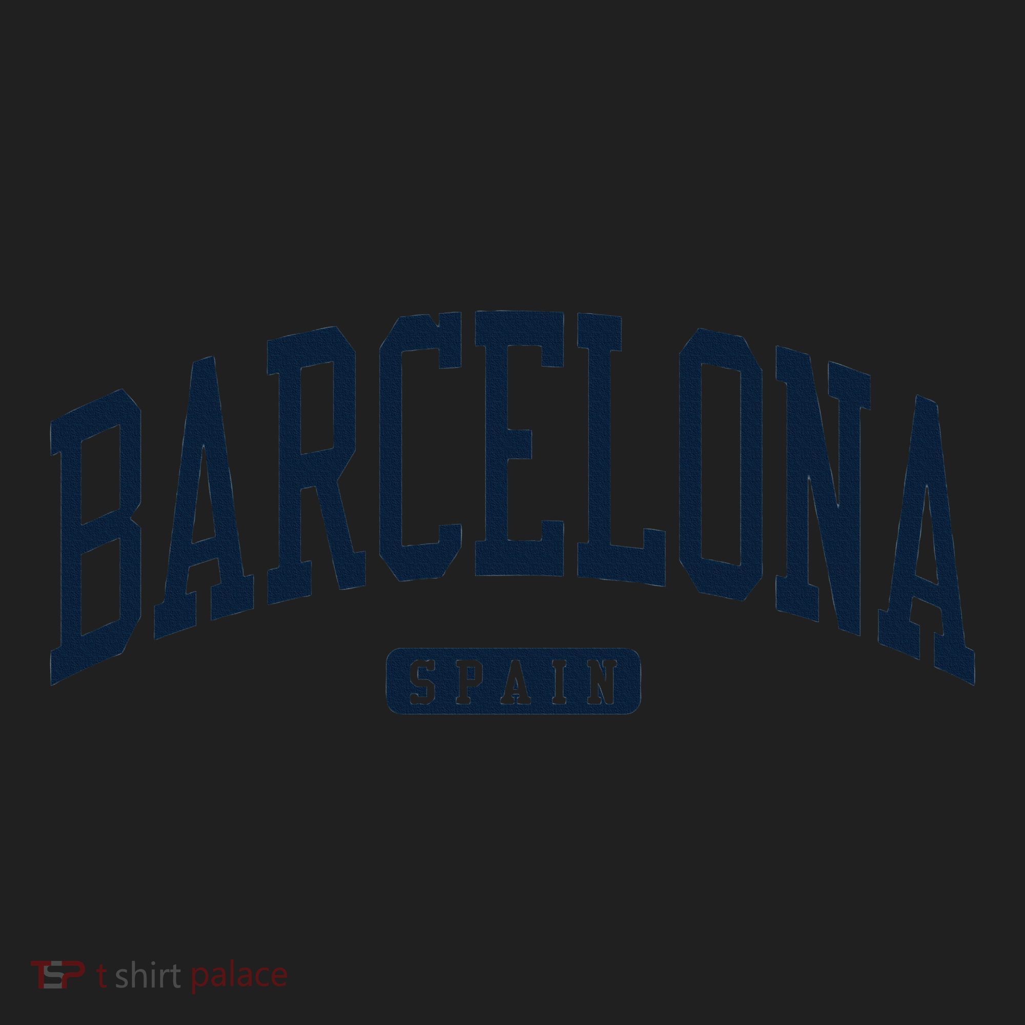 Barcelona Spain Spain College University Style Navy Women's Sweatshirt