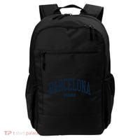 Barcelona Spain Spain College University Style Navy Backpack thumb 0