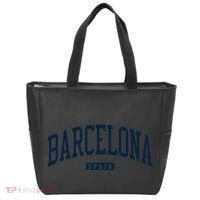 Barcelona Spain Spain College University Style Navy Tote Bag thumb 0