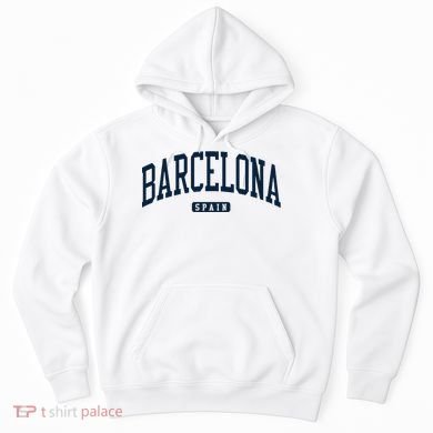 Barcelona Spain Spain College University Style Navy Hoodie