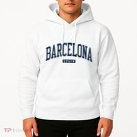 Barcelona Spain Spain College University Style Navy Hoodie thumb 2