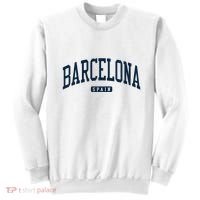 Barcelona Spain Spain College University Style Navy Sweatshirt thumb 0